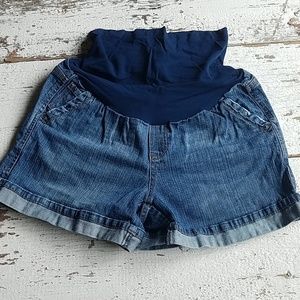 Motherhood Maternity Jean Shorts Size L